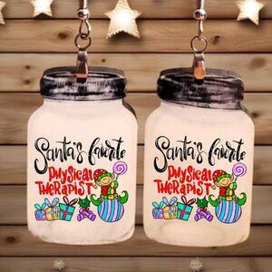 Earrings. Santa's Favorite Physical Therapist